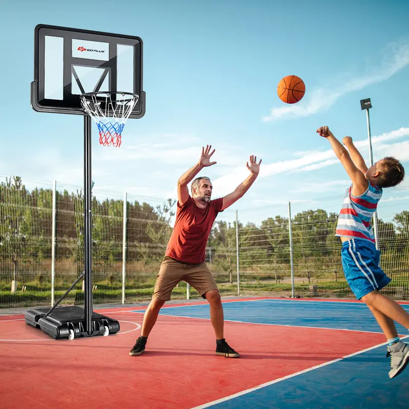 Versatile Outdoor Basketball Hoop – Height-Adjustable Goal System (4.5–10 ft) for All Ages
