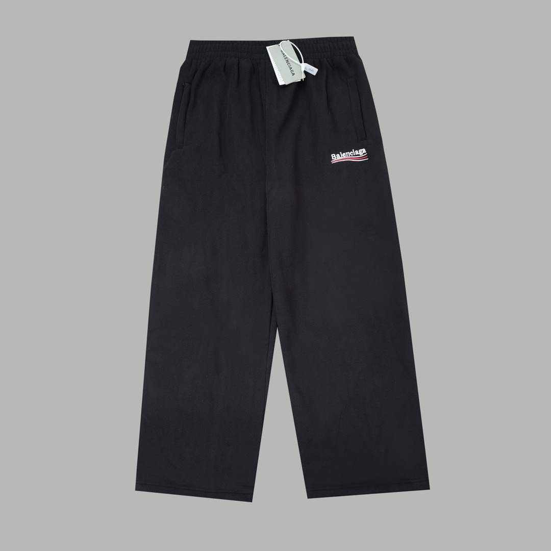 Balenciaga Embroidered Fleece Pants - cnluxepick