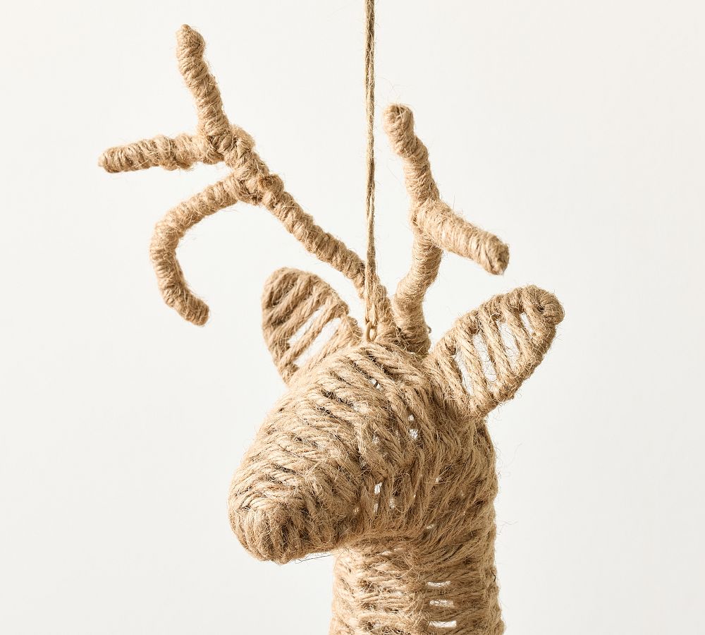 Twine Deer Head Ornament  sgtnighsdesigns