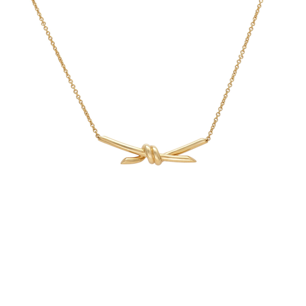 Tiffany & Co. Knot Necklace 18K Yellow Gold 68887194
