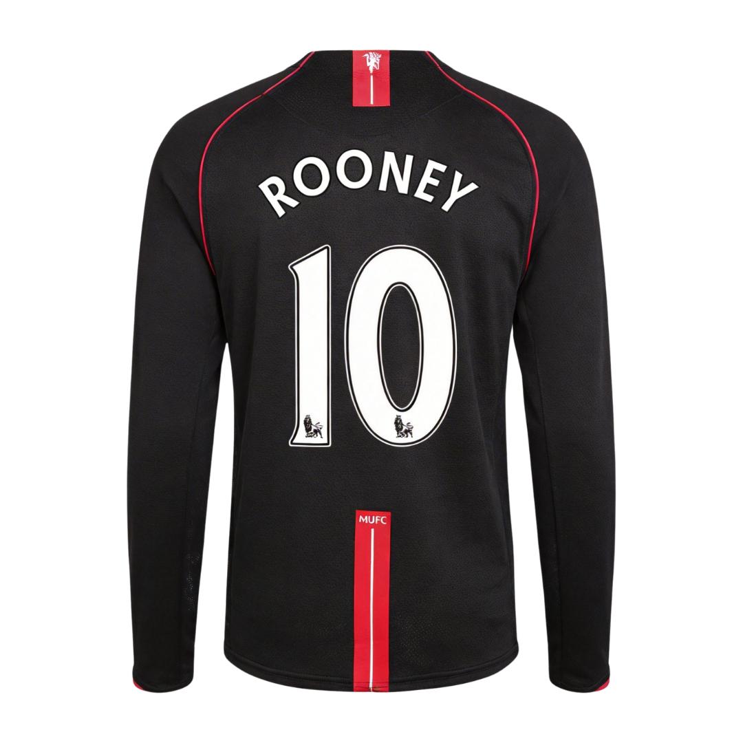 Retro Soccer Jersey ROONEY #10 Manchester United Away Long Sleeve 2007/08