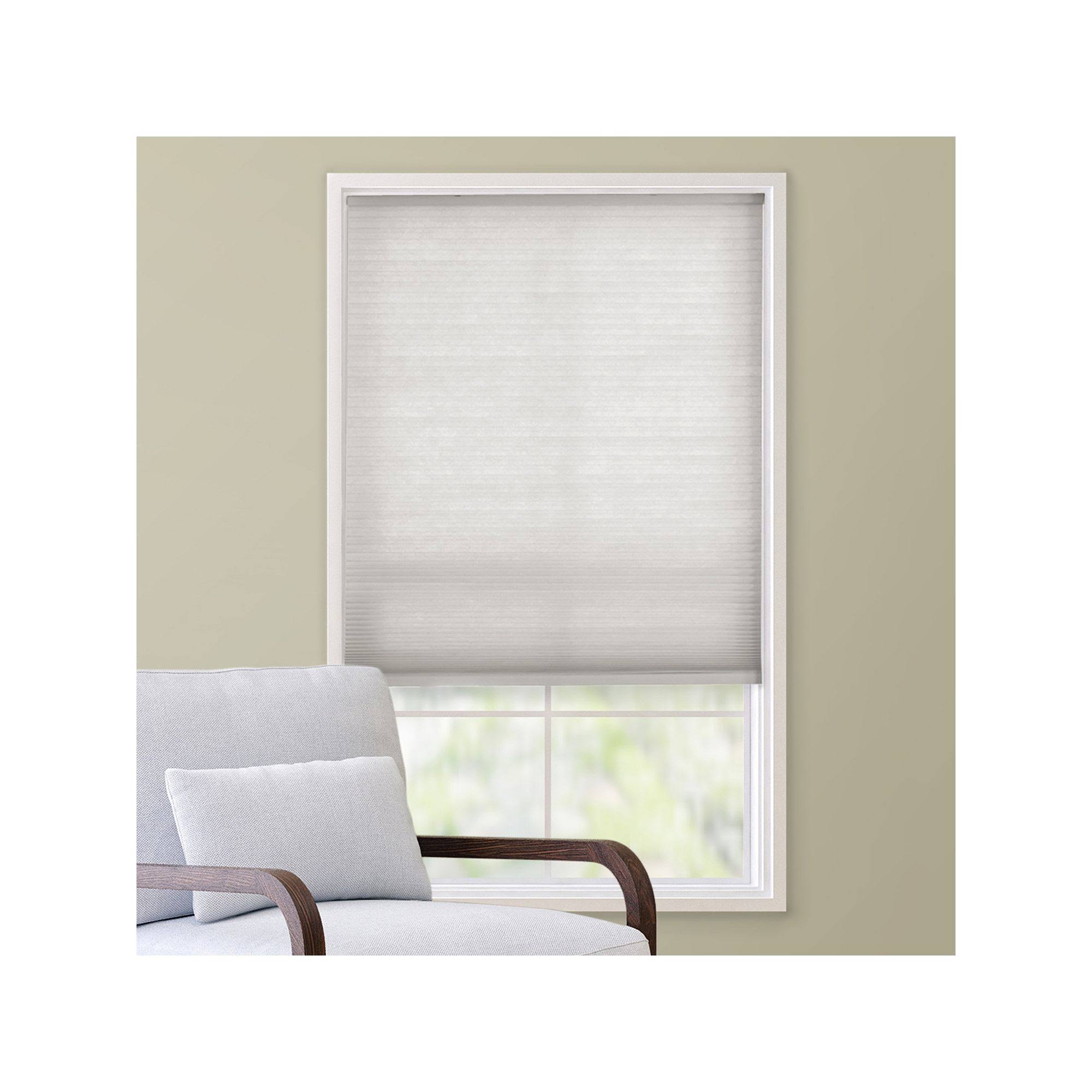 Custom Cut to Order Cordless Cellular Shade - 48&& Length, Grey, 23.5x22 Wide
