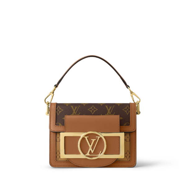 Louis Vuitton Mini Dauphine Lock Xl Brown 20Cm M46537