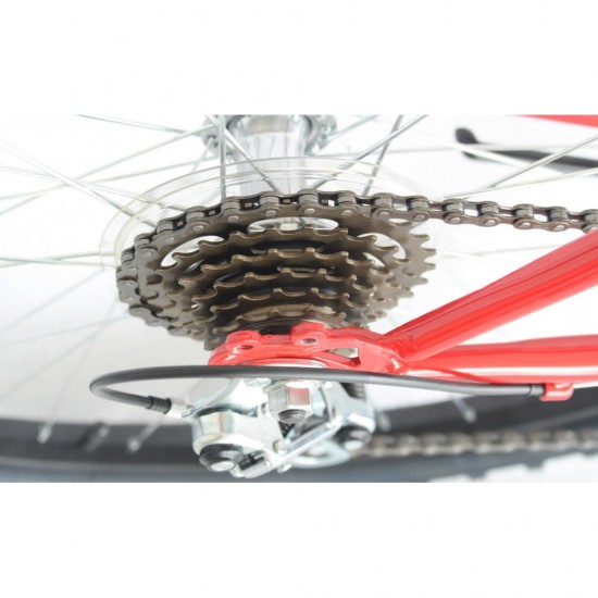 Pioneer 12-Speed Men’s Mountain Bike, Red