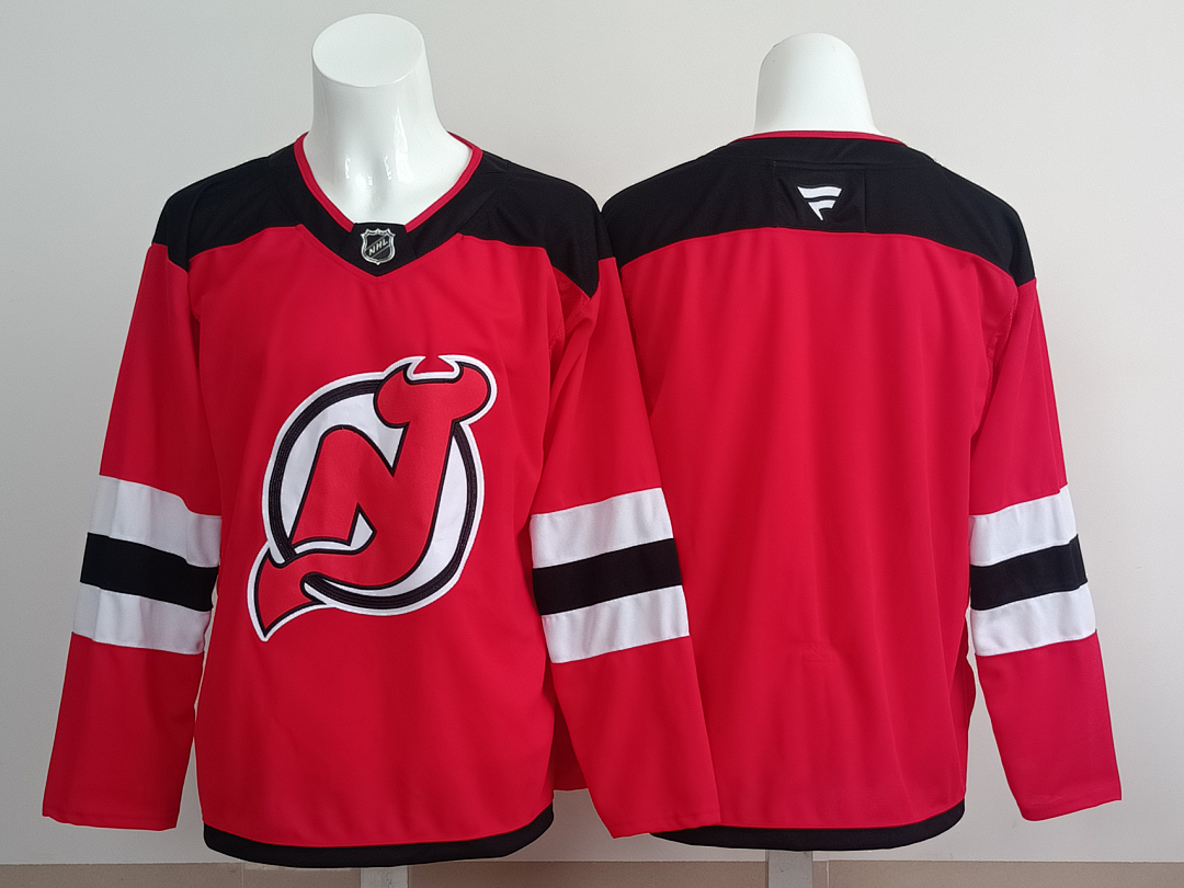 Men's New Jersey Devils Fanatics Red Home Premium Blank Jersey