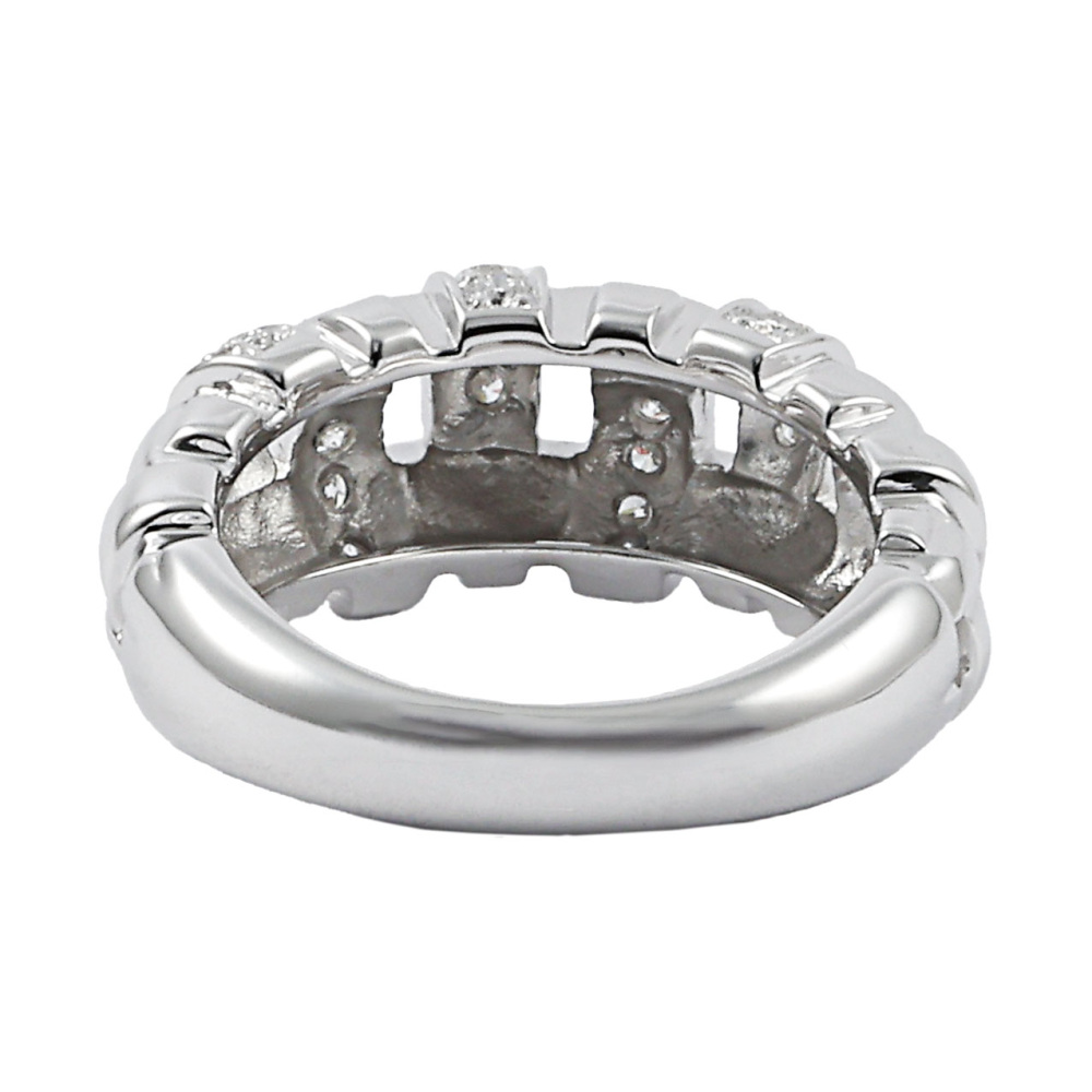 Tiffany & Co. Tiffany Woven Diamond K18WG White Gold Ring