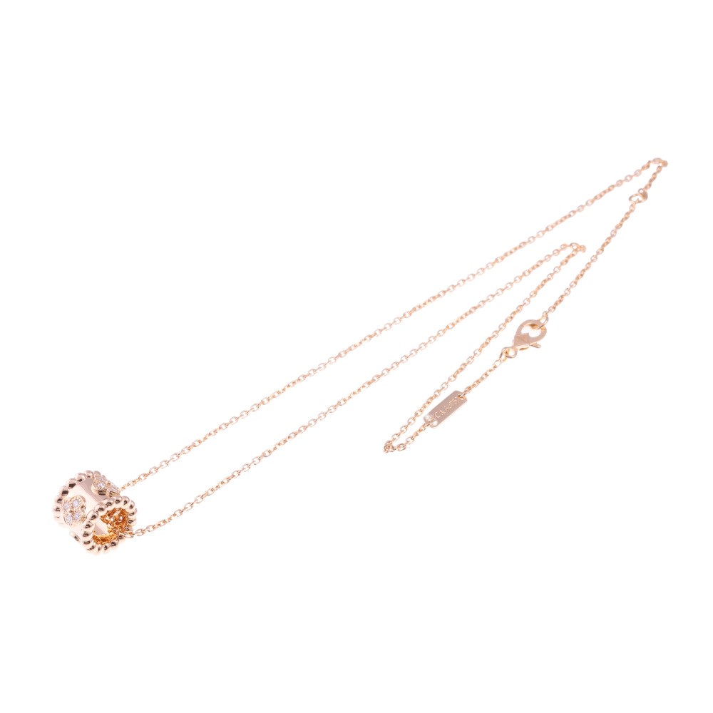 Van Cleef & Arpels Perlée Clovers Necklace 18K Rose Gold Diamond