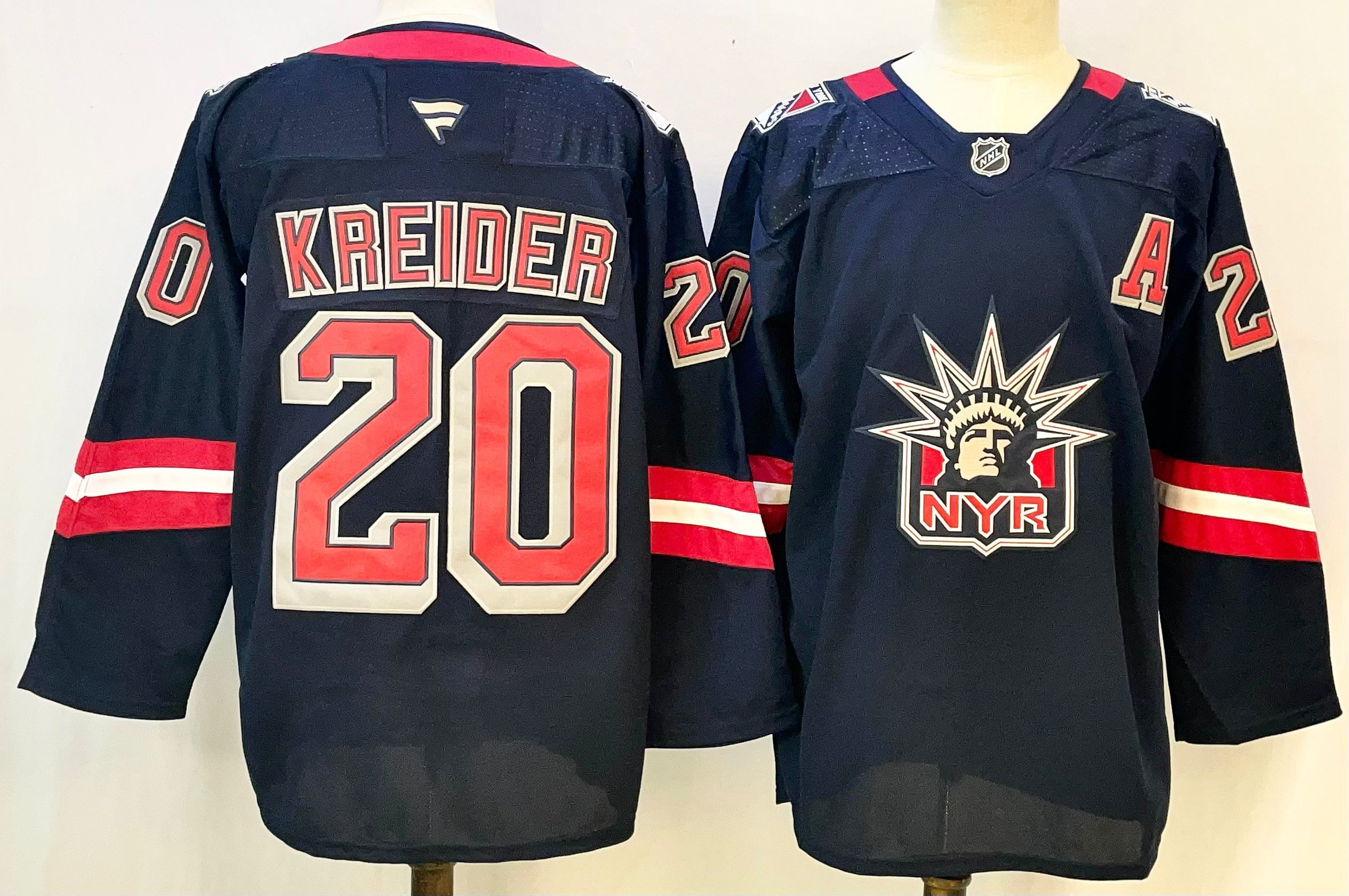 Men's New York Rangers Chris Kreider #20 Fanatics Navy Breakaway Player Jersey