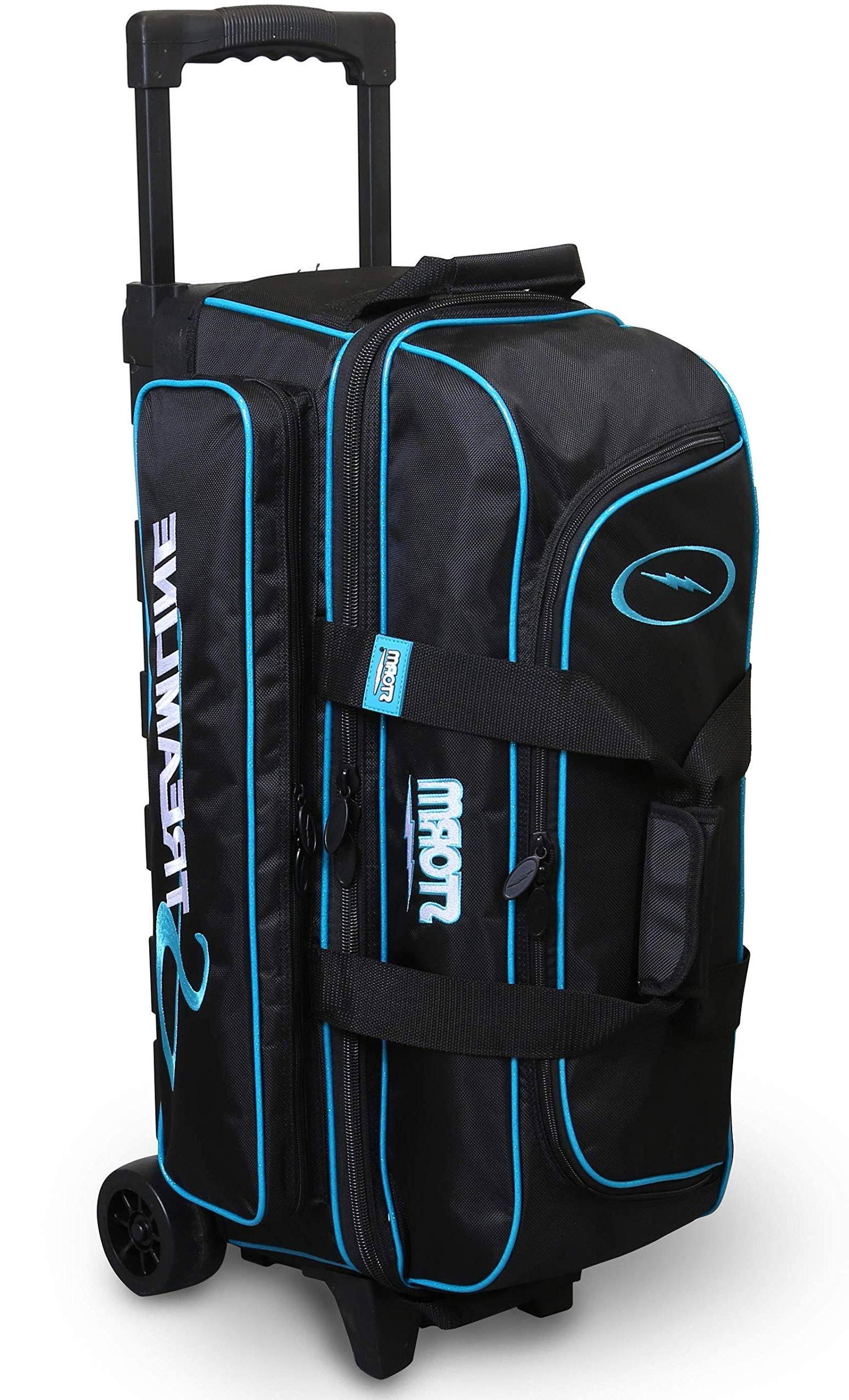 Storm Streamline 3 Ball Roller Bowling Bag- Black/Blue