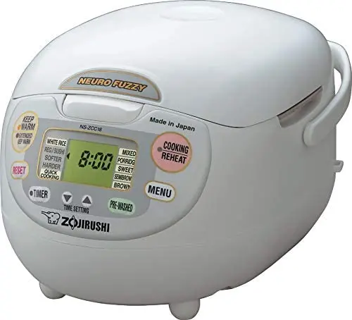 Zojirushi Neuro Fuzzy Rice Cooker (5.5-Cup) – Japanese-Made Smart Cooking Appliance in Premium White
