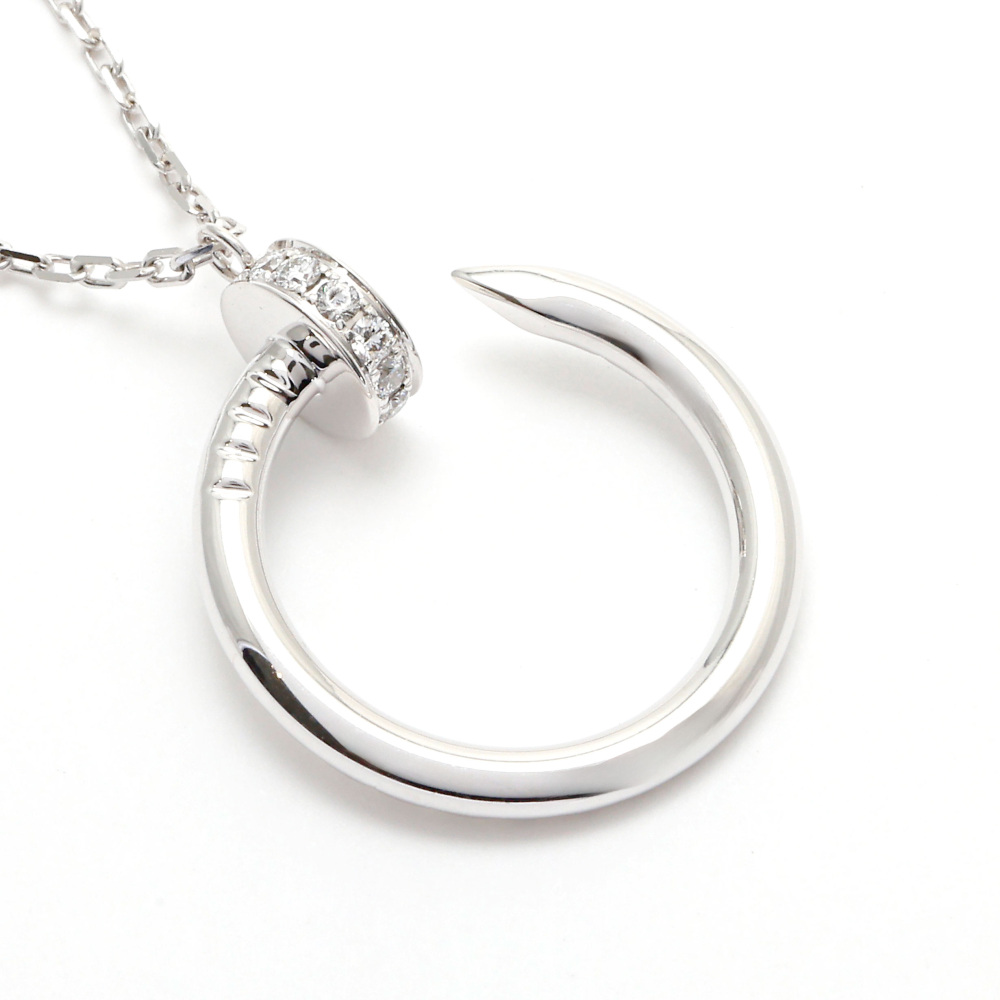 Cartier Juste un Clou Necklace 18K White Gold Diamond B7224897