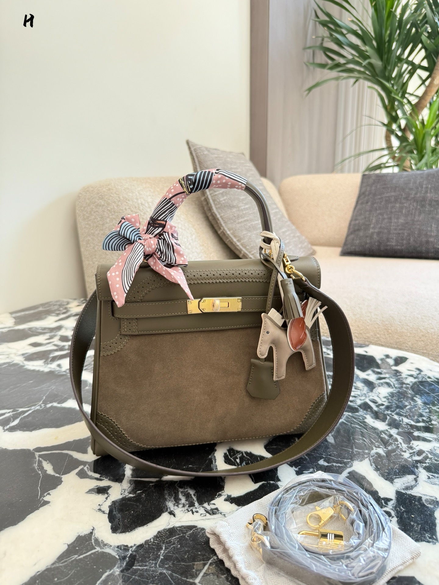 Hermès Kelly Lace Suede Bag - cnluxepick