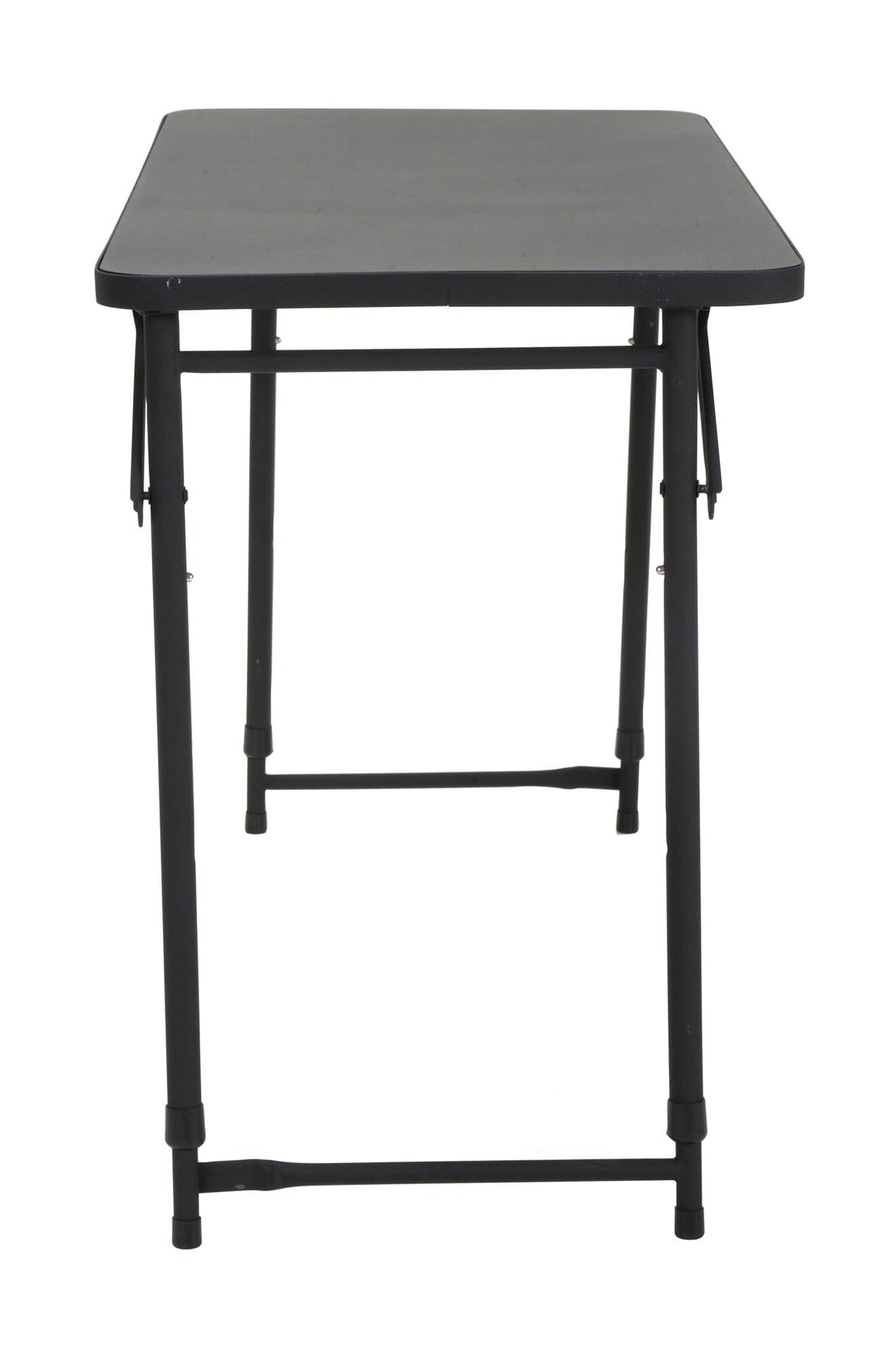 20″ x 48″ Adjustable Height PVC Top Table, Black