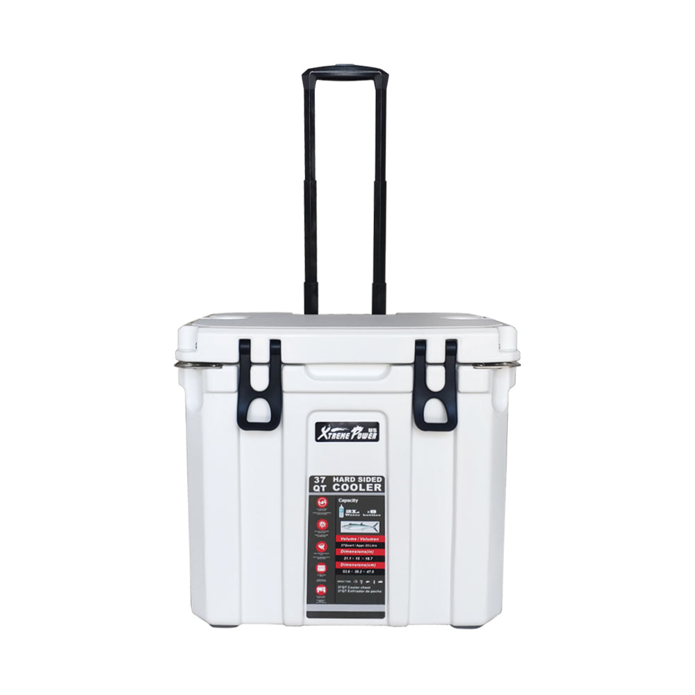 37 Quart Ice Chest Cooler Lockable Bottle Opener Insulated