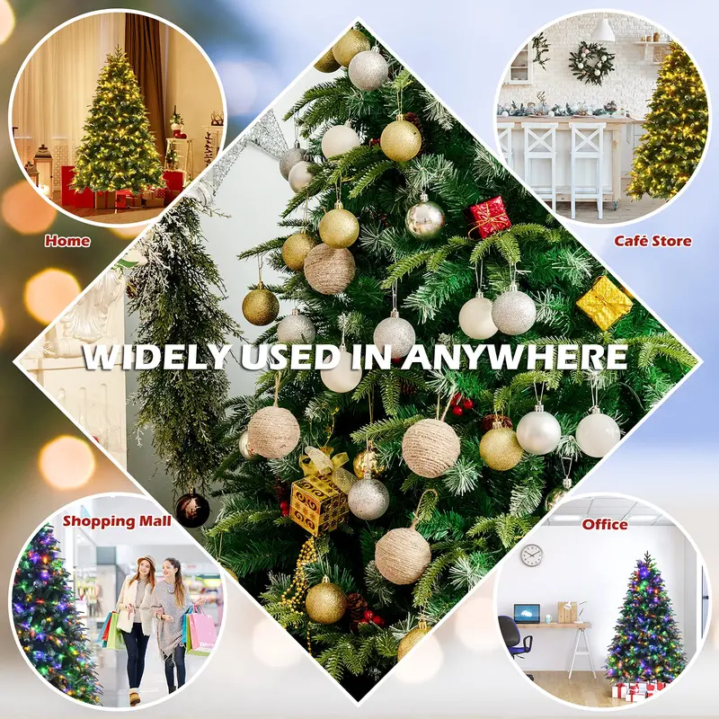 Pre-Lit Artificial Christmas Tree – Available in 5 ft and 6 ft Heights