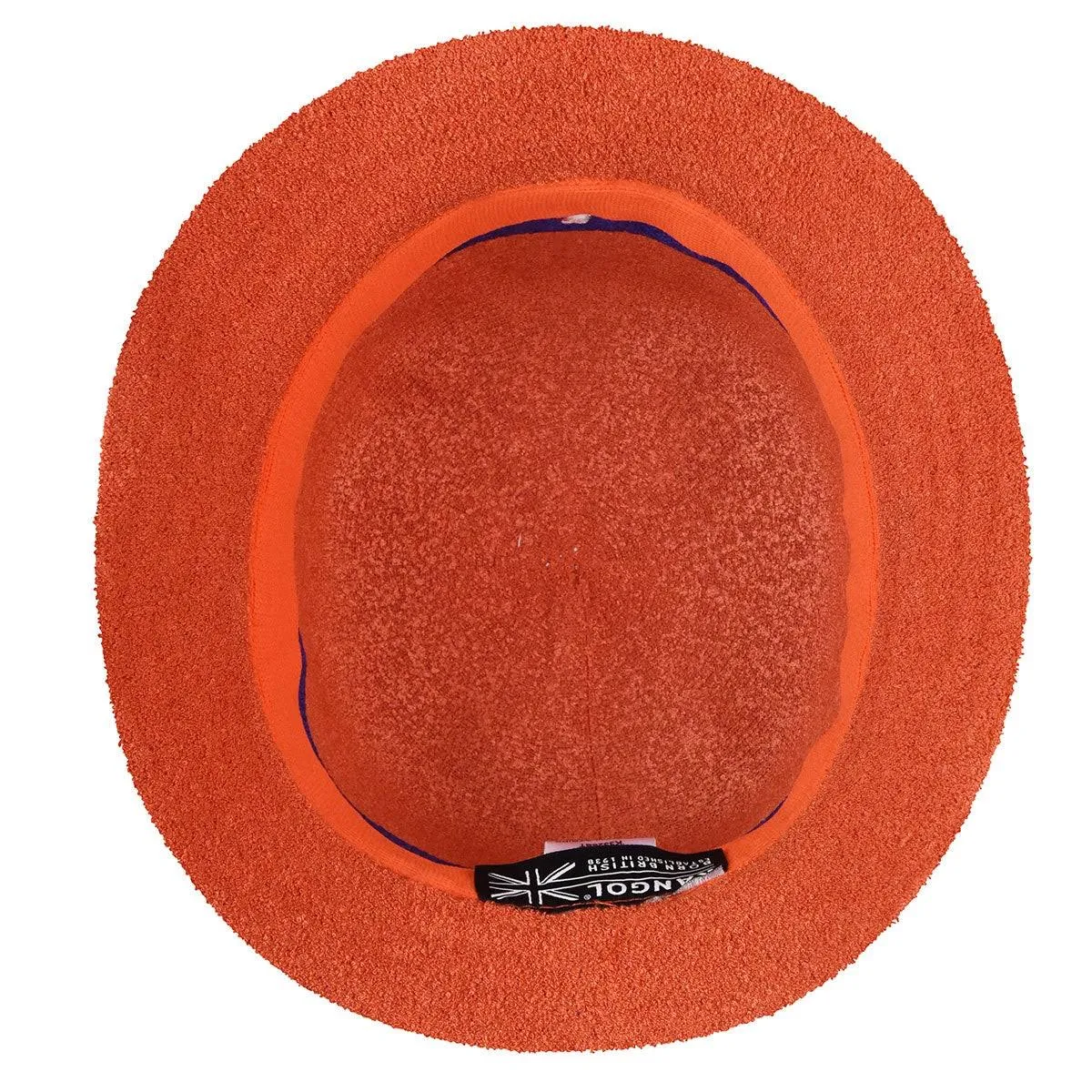 Kangol Bermuda Stripe Bucket Hat - Fiery Orange - M - Men