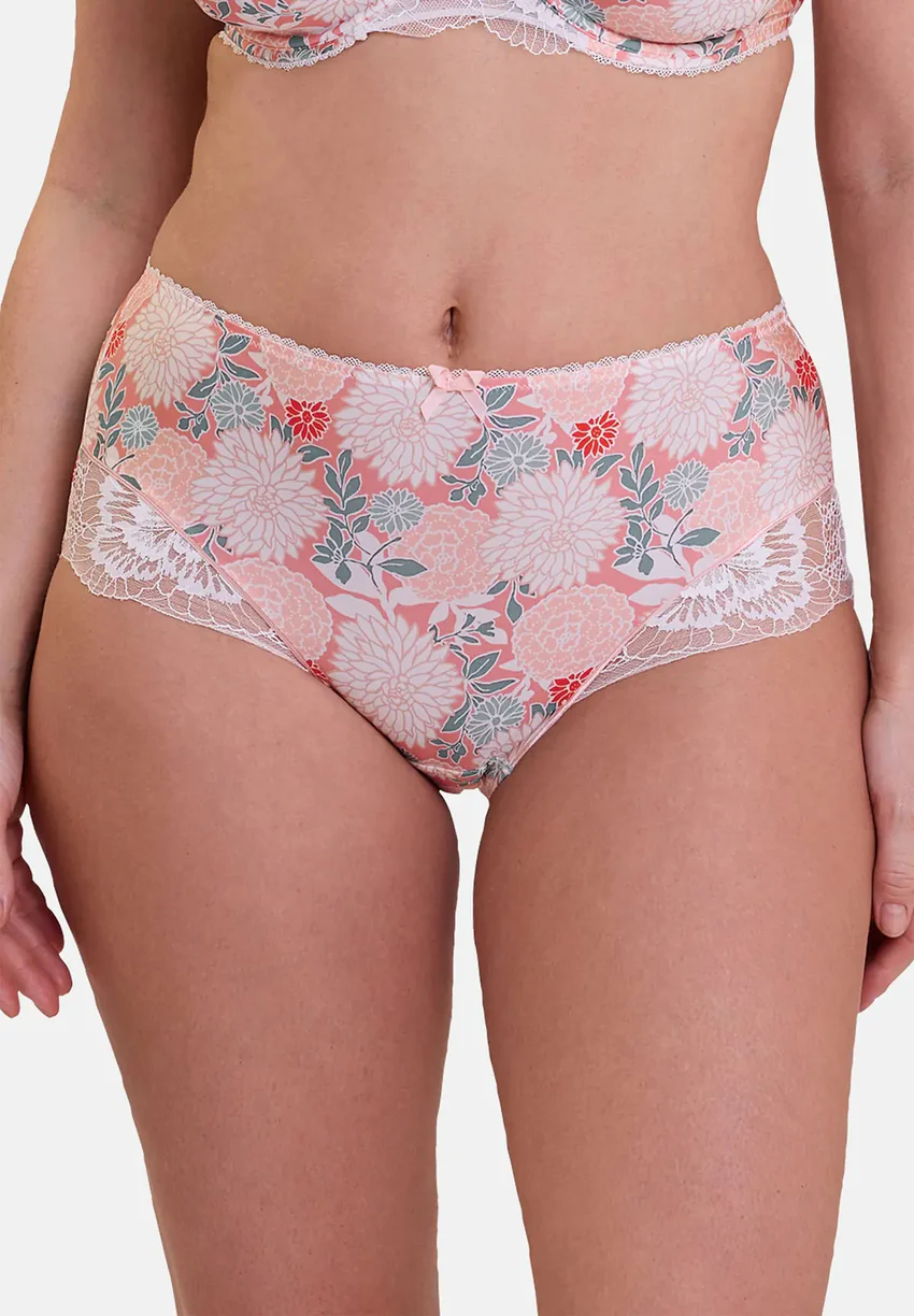 Shorty Aurélie Imprimé Dahlia Clair