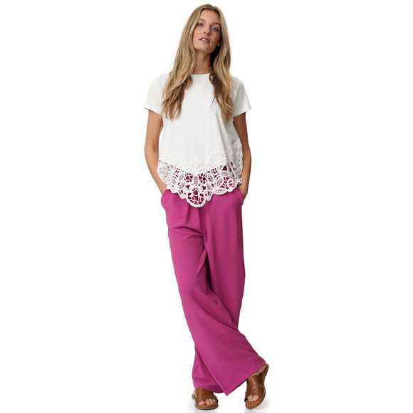 Gina Benotti Damen T-Shirt mit Spitze