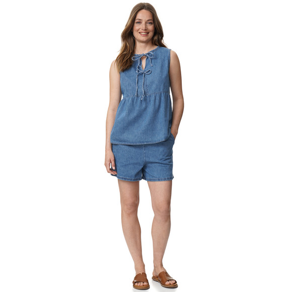 Jonas Nielsen Damen Jeansshorts mit Tunnelzug