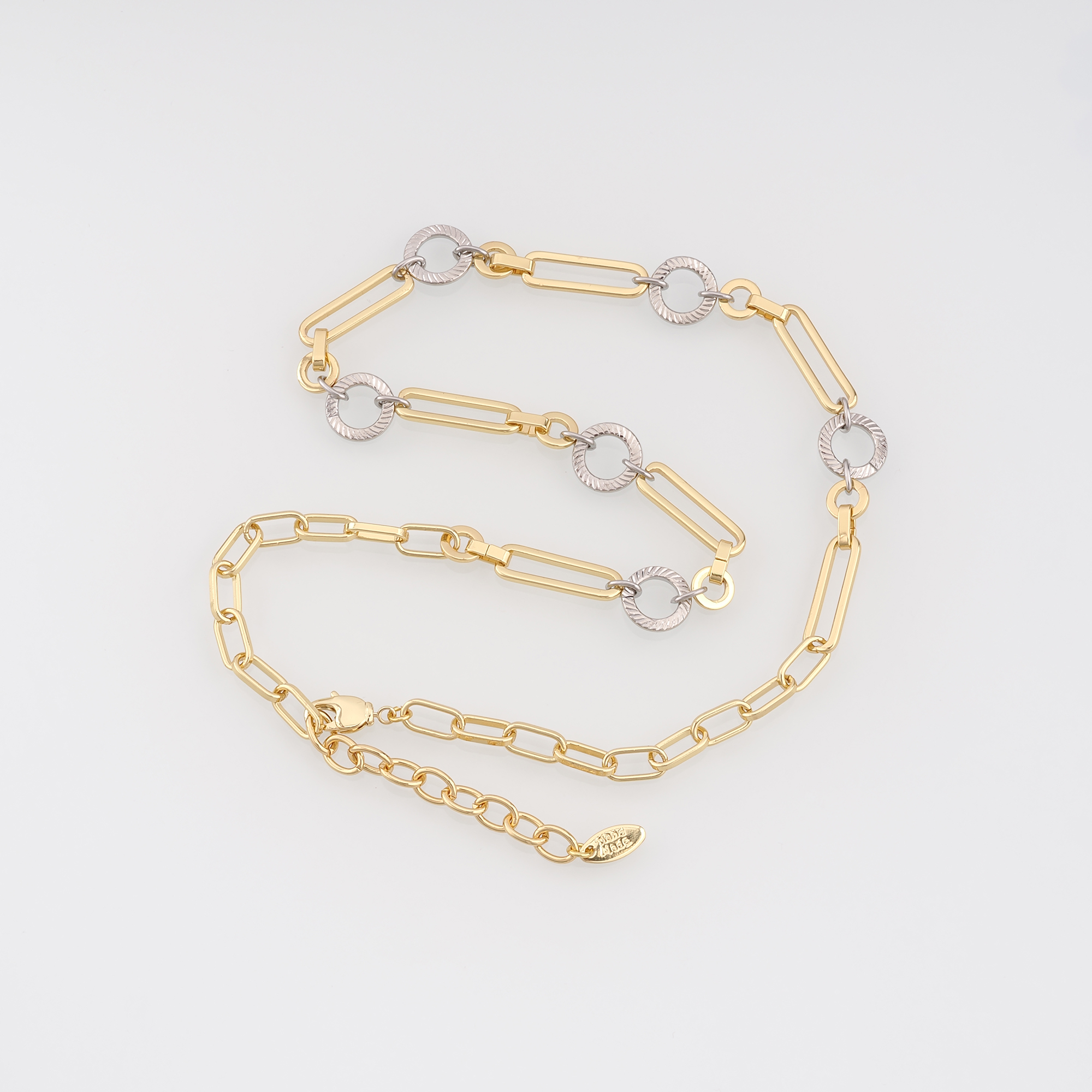 18K Gold Filled Oval Link Necklace,Cable Chain,Minimalist Necklace,Paper Clip Chain Necklace,Adjustable Necklace
