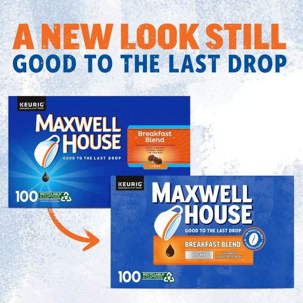 Maxwell House Breakfast Blend Light Roast K-Cup Coffee Pods (100 ct.)
