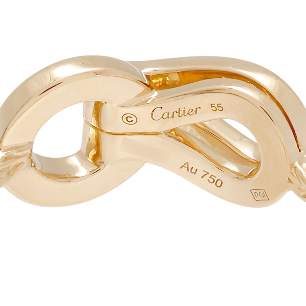 Cartier Agraf Ring 18K Rose Gold Diamond B4217400