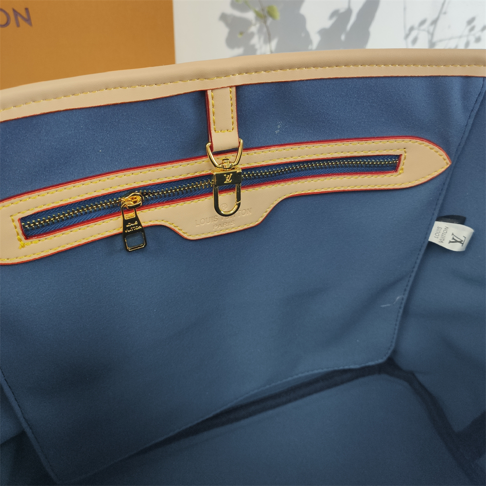 Louis Vuitton denim Canvas Large Neverfull Tote Bag - cnluxepick