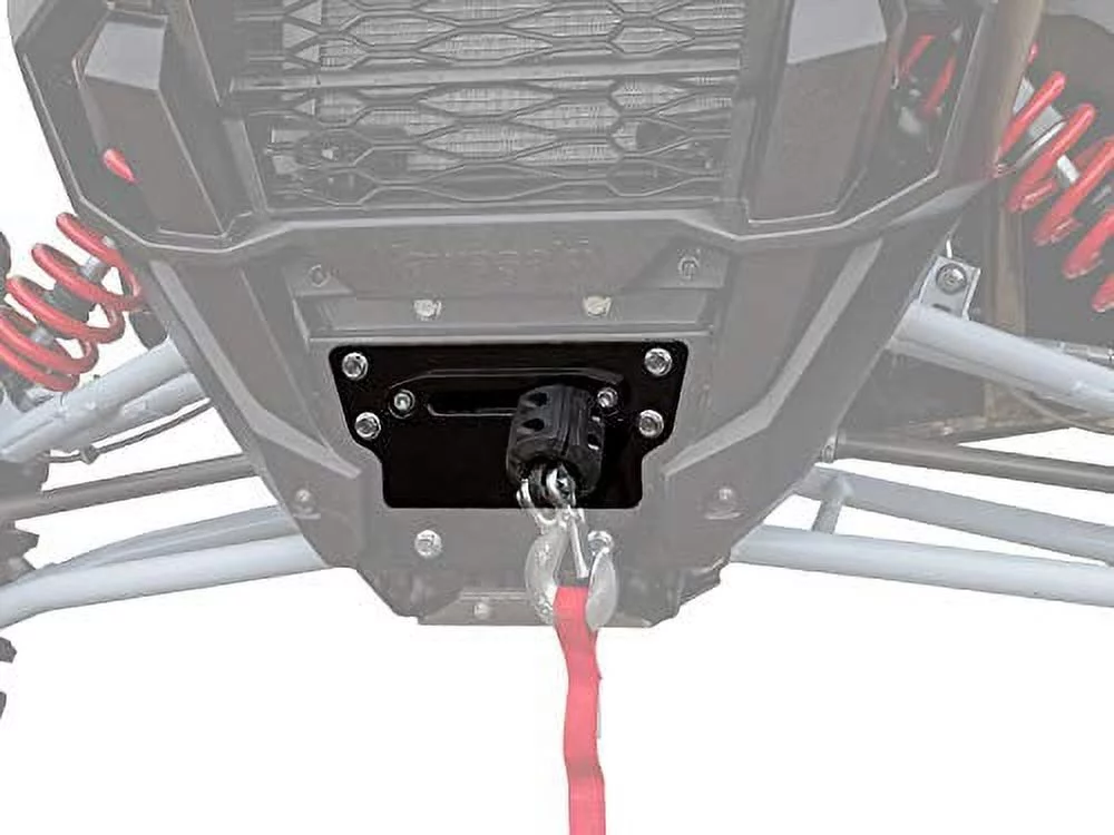 SuperATV 4500 lb Black Ops Winch with Heavy Duty Winch Mounting Plate for 2020+ Kawasaki Teryx KRX 1000|Complete Winch & Winch Mount Kit Ready for Install|45-WM-K-KRX