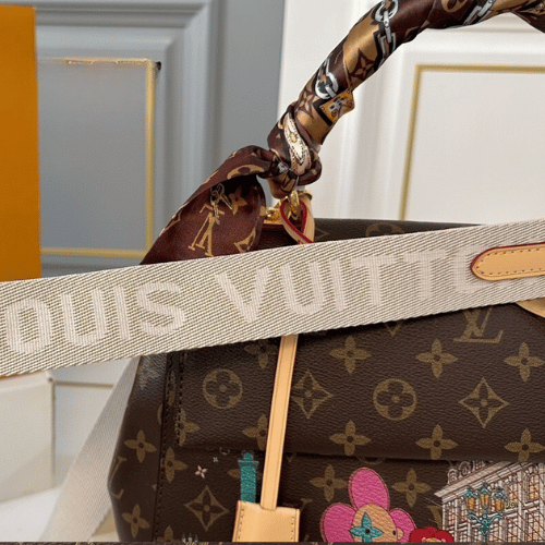 Louis Vuitton Cluny Vivienne MM Painted Monogram 11.4 Inches