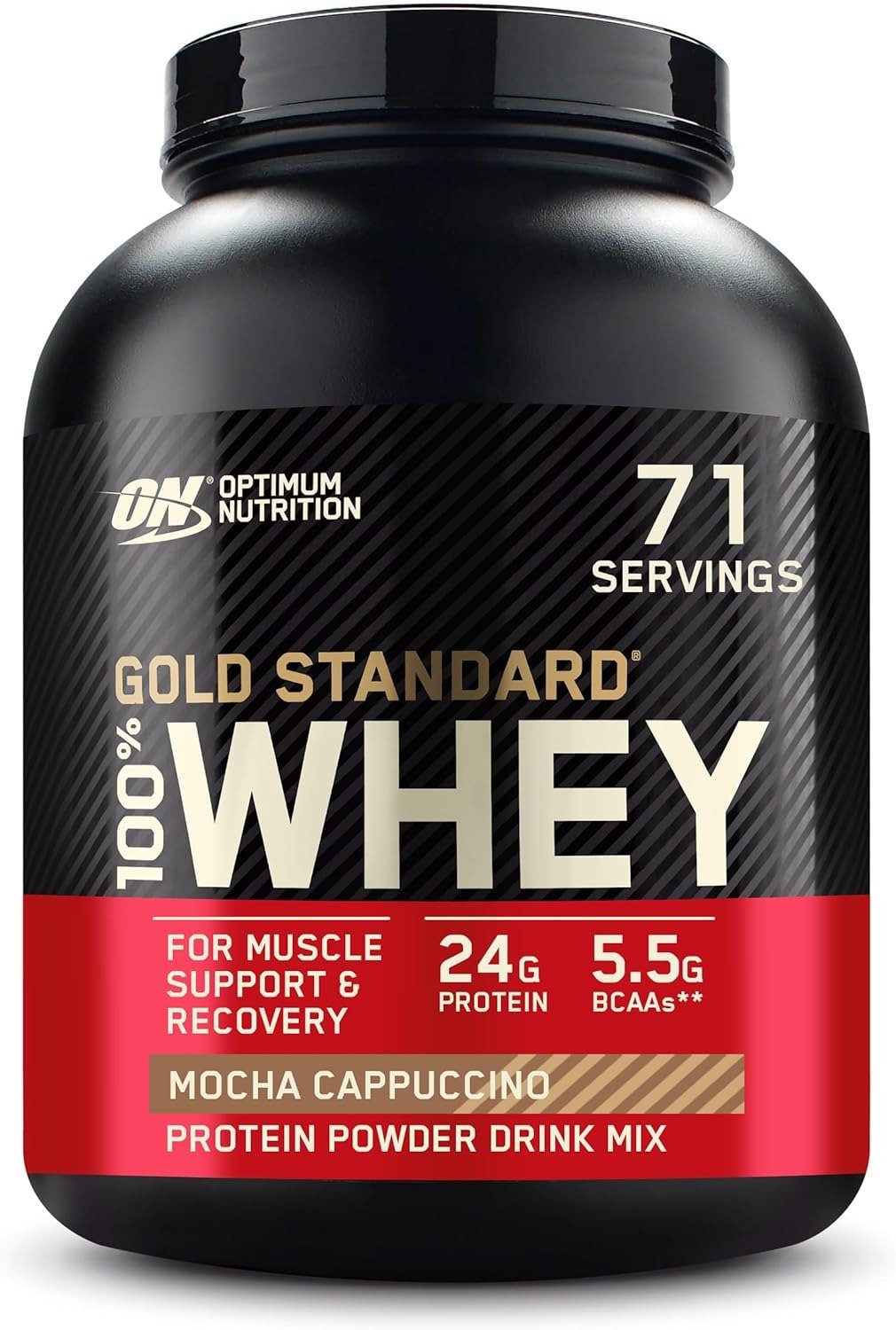 Gold Standard Whey Protein Powder, Mocha Cappuccino, 5 Pound