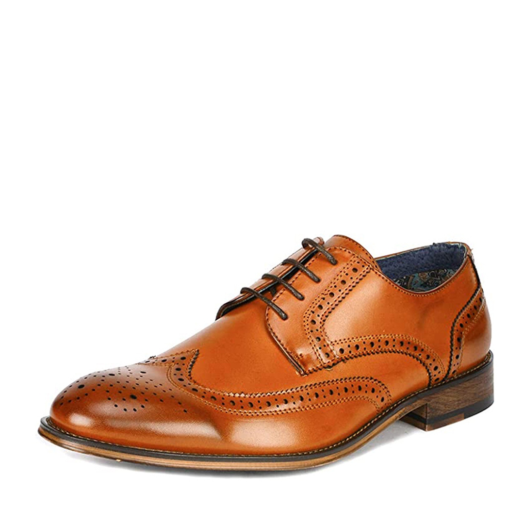 Men's Elegant Wingtip PU Leather Shoes