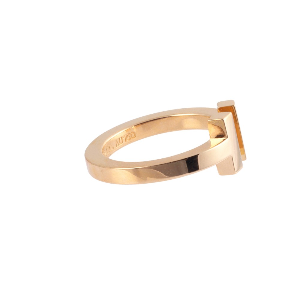 Tiffany & Co. Tiffany T Square Ring 18K Rose Gold