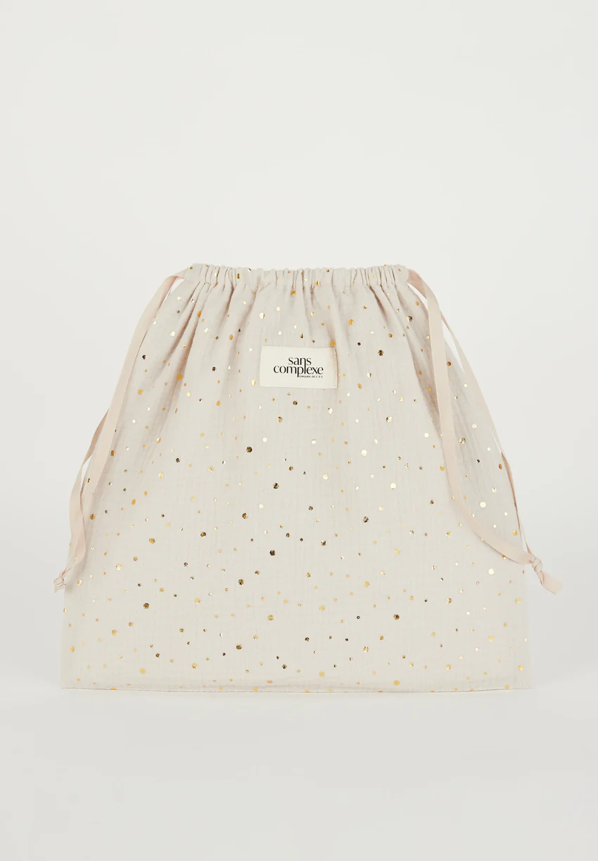 Pochette cadeau dorée