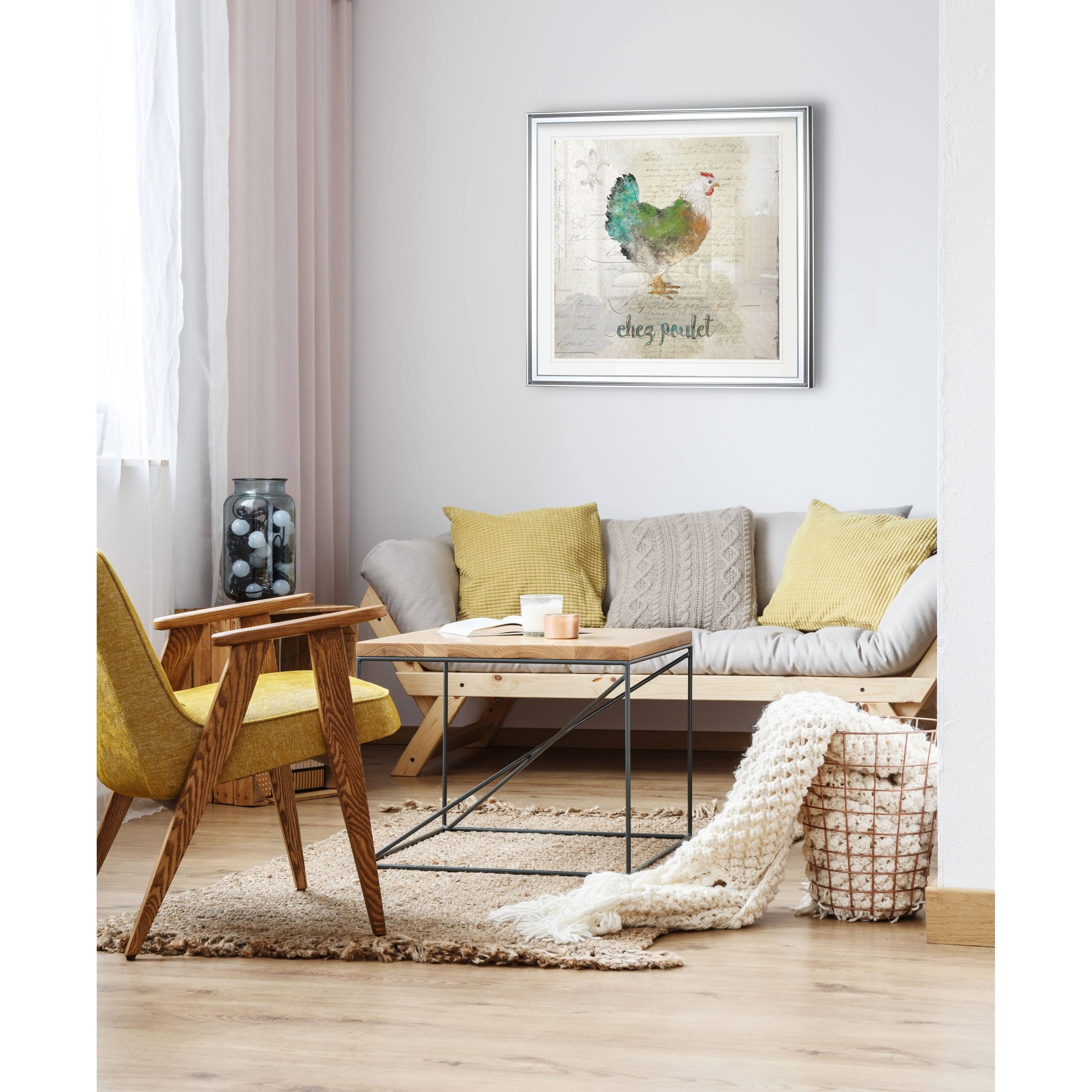 Garden Sketch Love -Framed Giclee Print - 38 x 38