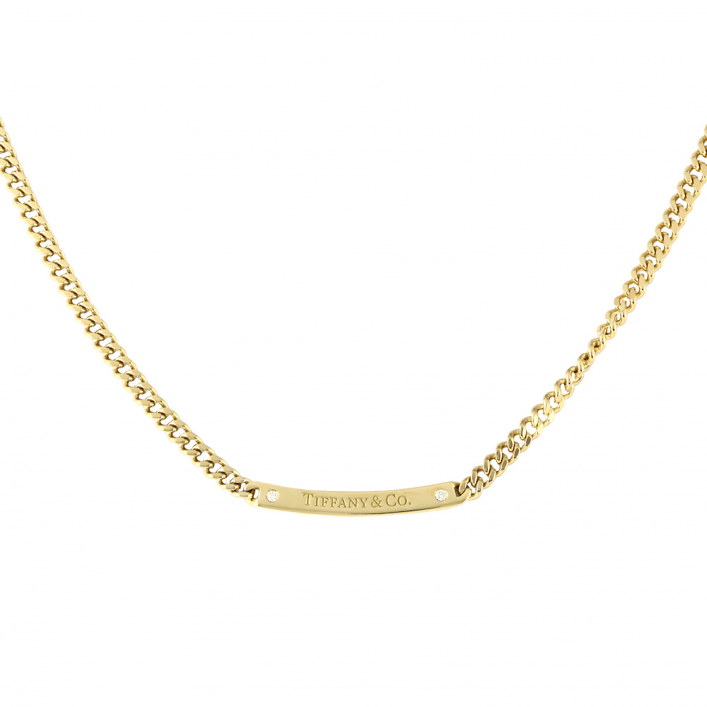 Tiffany & Co. Tiffany 2PD K18YG Yellow Gold Necklace Diamond
