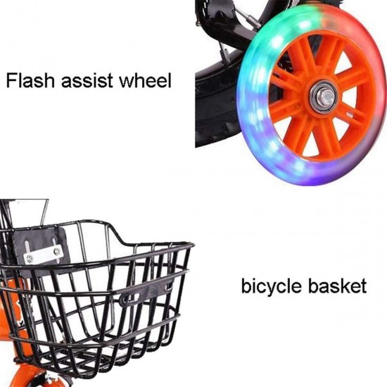 Kids Bike BMX Bike for Kids Boys Girls Bicycle Kids Bike Girls Cycling Children’s Bicycle Boy’s Bikes in Size 12″14″16″18″with Stabilisers Basket for 3-10 Years
