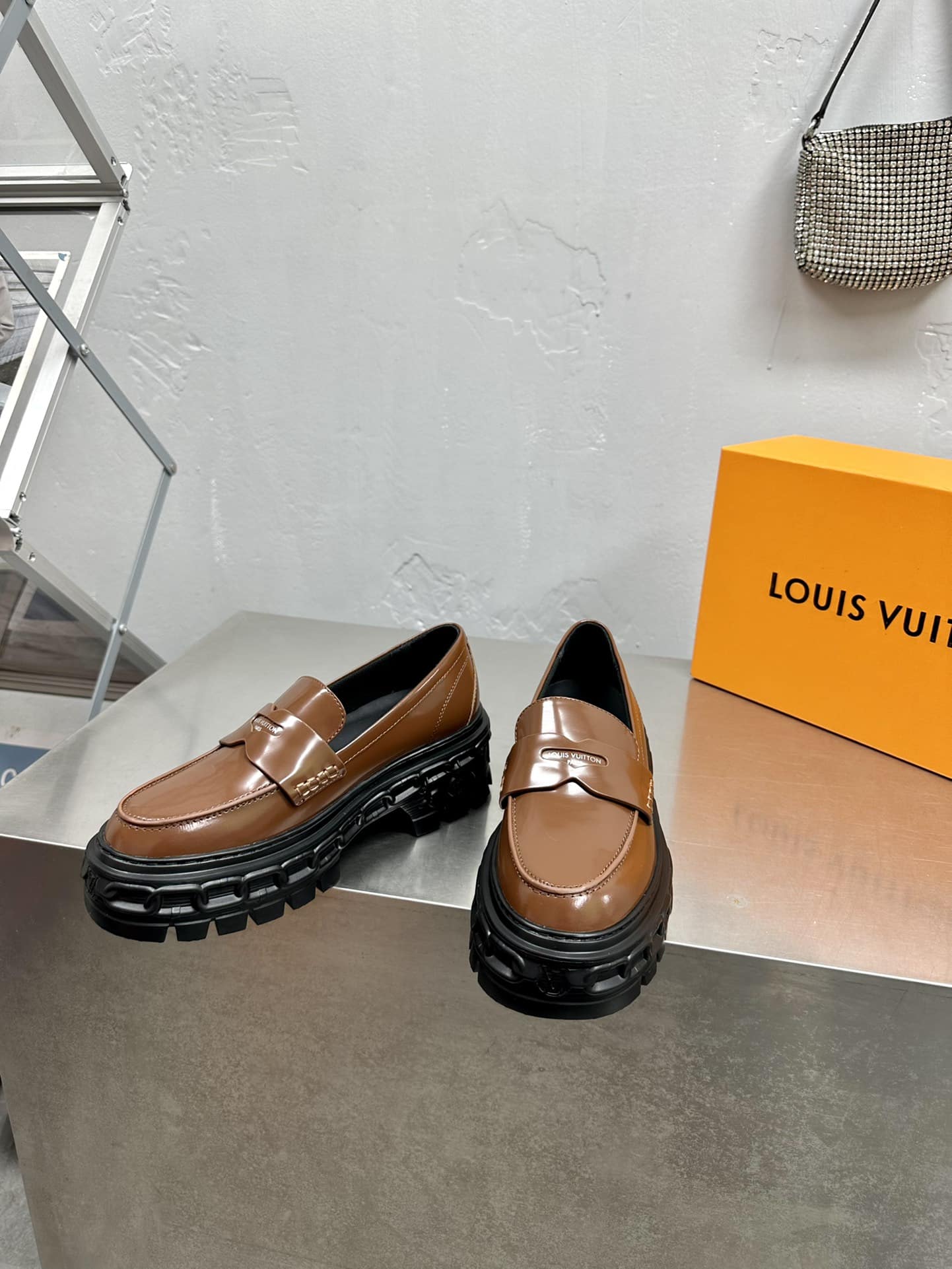 Louis Vuitton Lv Record Loafer Brown