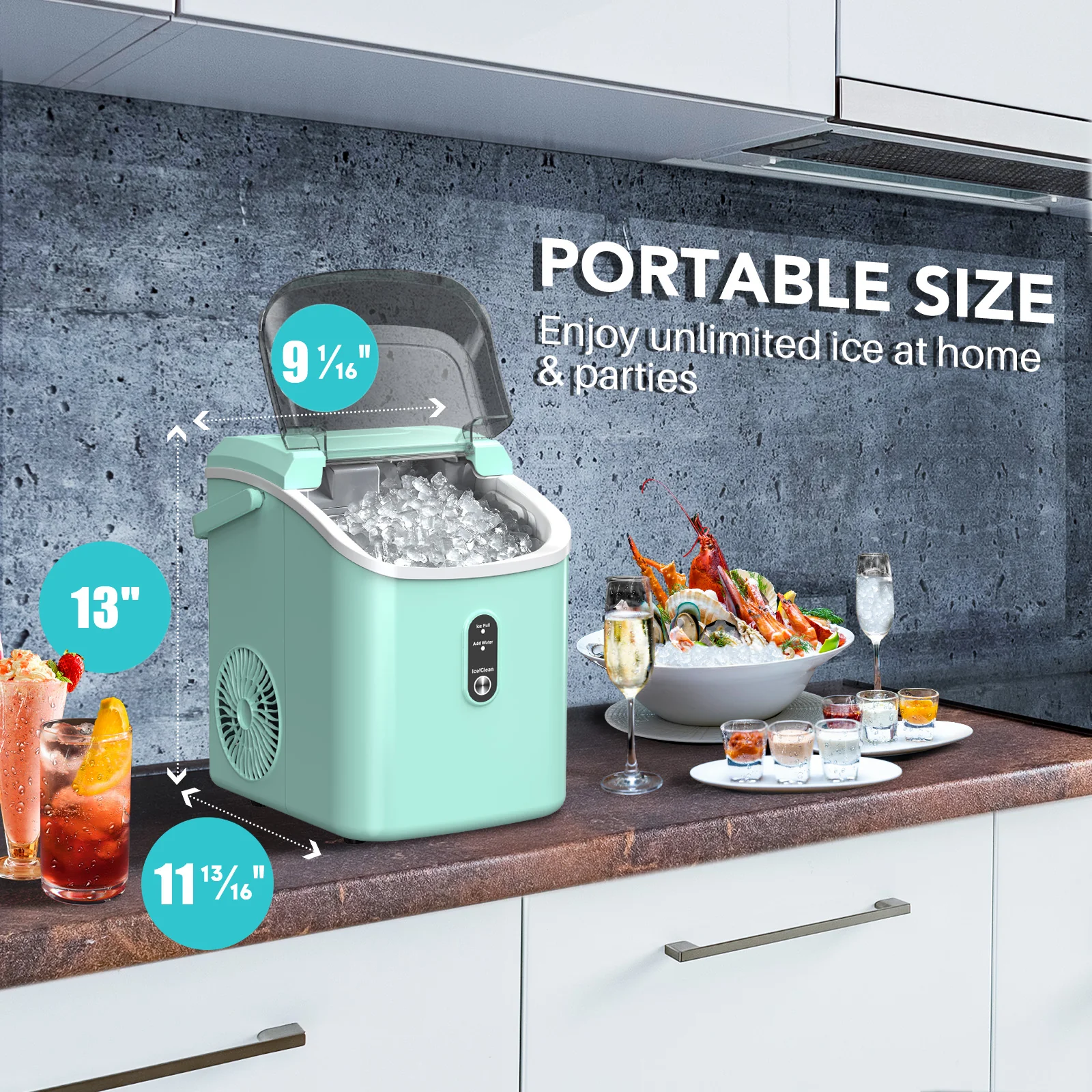 Nugget Pebble Ice Maker Countertop Z5815N