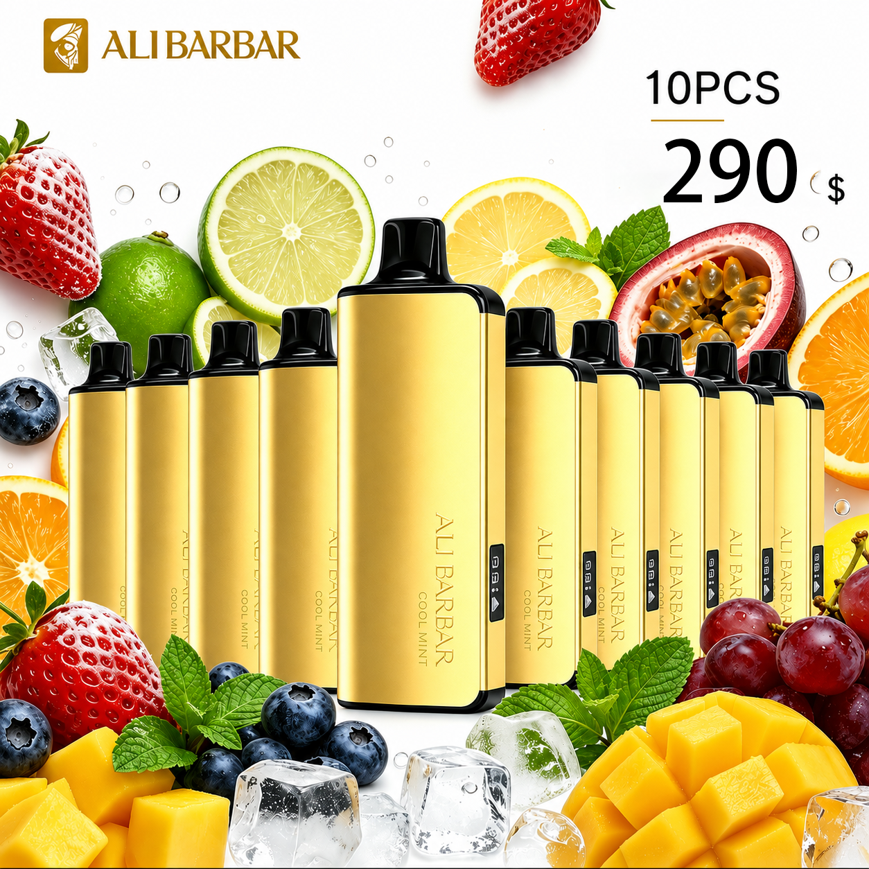 Alibarbar 9000 Puffs Disposable Vape 10 Premium Flavors • Long-Lasting Performance • Smooth Experience