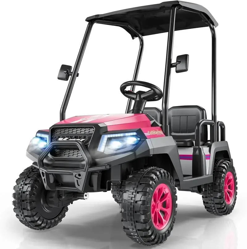 R9 Kids’ 24V Golf Cart – Remote-Controlled with Detachable Awning & Safety Features