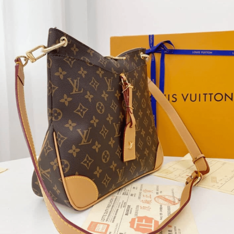 Louis Vuitton Odéon MM Monogram Natural 12.2 Inches M45355
