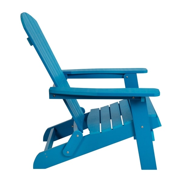 AllWeather Poly Resin Folding Adirondack Chair