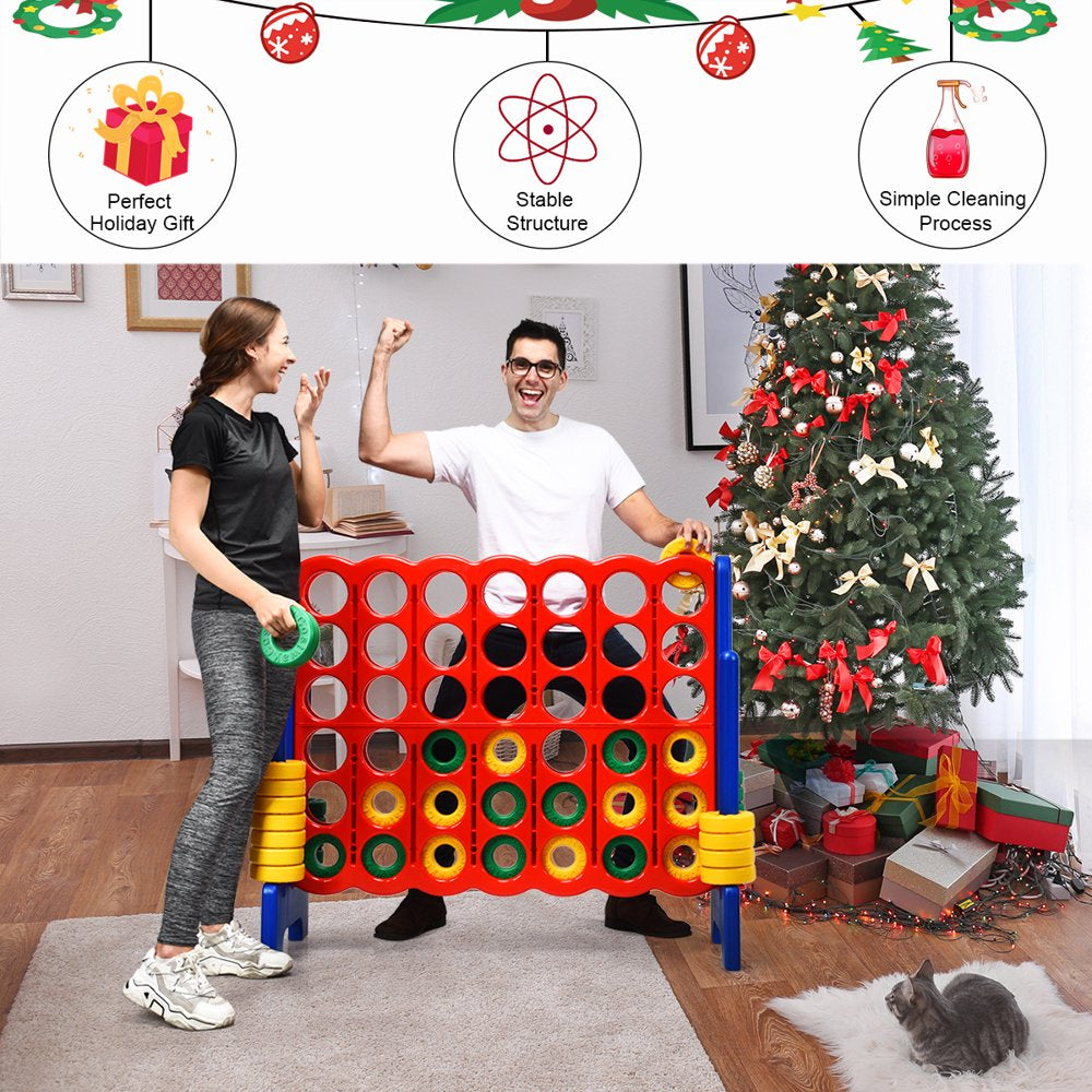 Costway Jumbo 4-to-Score 4 in A Row Giant Game Set