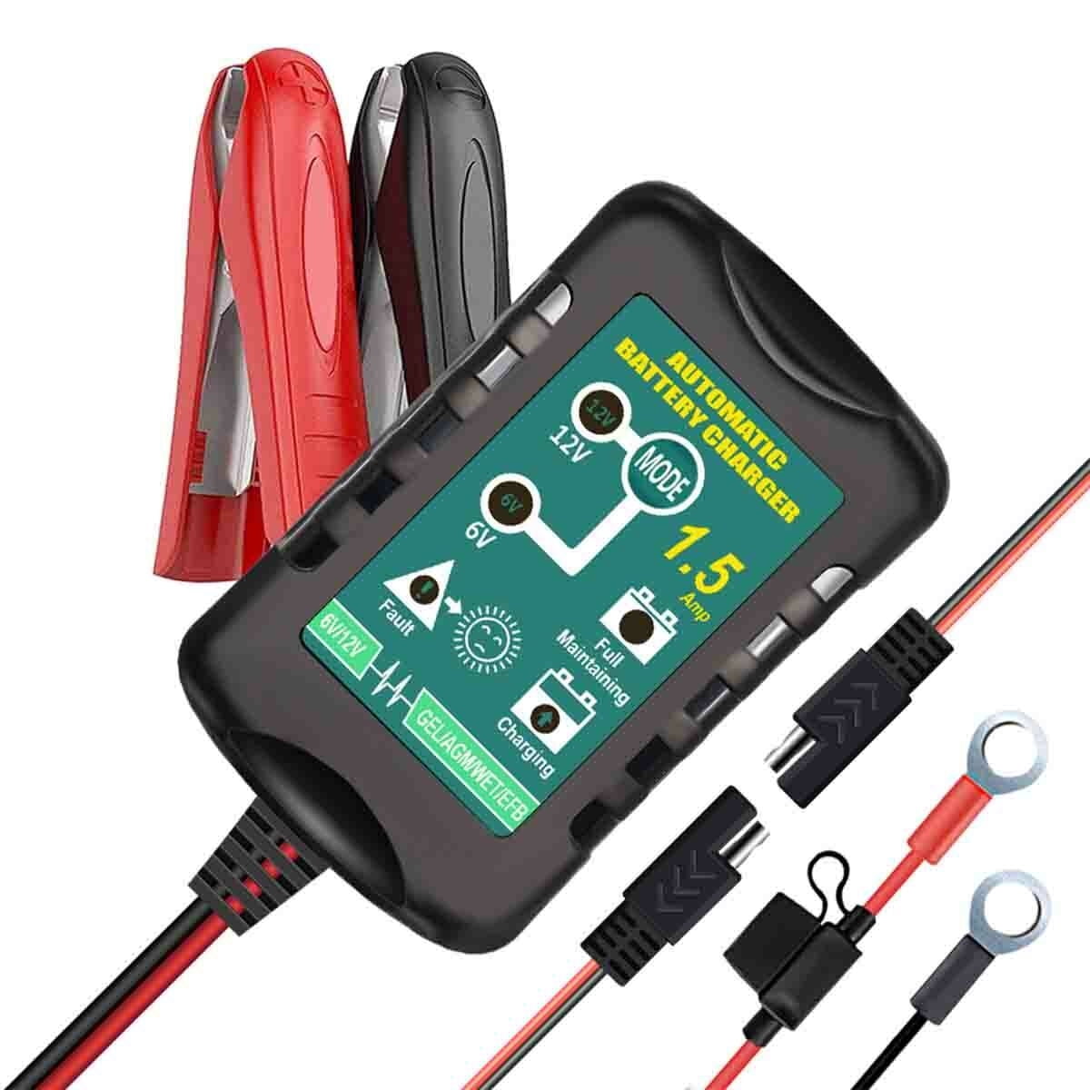 3 PCS 12V Battery Charger Maintainer Trickle for Harley Davidson Motorcycle Car RV