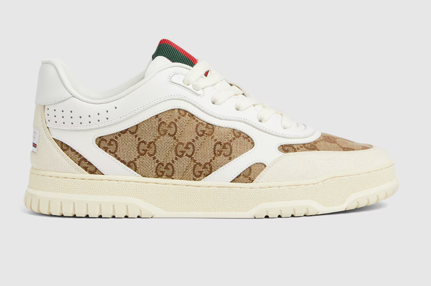 Men's Gucci Re-Web sneaker Beige and ebony Original GG canvas