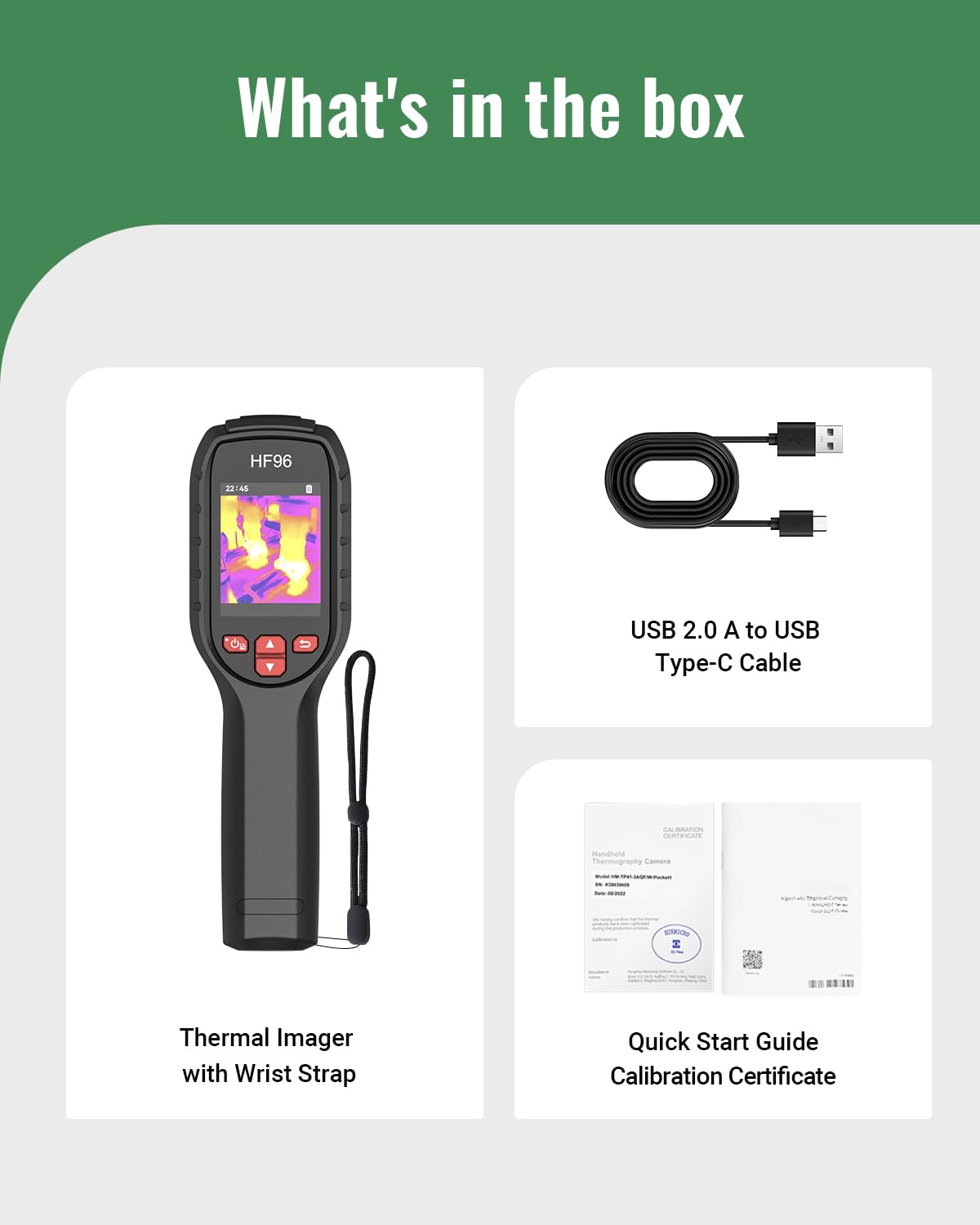 2026 Thermal Camera, Super Resolution 240 x 240, Thermal Imaging Camera with Pointer, 96 x 96 IR Resolution, 25 HZ Infrared Camera,-4°F to 1022°F, 50°FOV, 8h Battery Life Thermal Imager