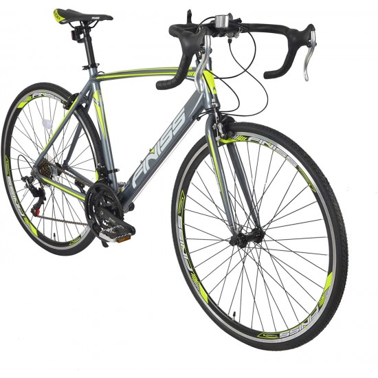 700c Road Bike Bicycles Men Adult 21-Speed Double Disc Brake Lightweight High Carbon Steel Frame Racing Bikes
