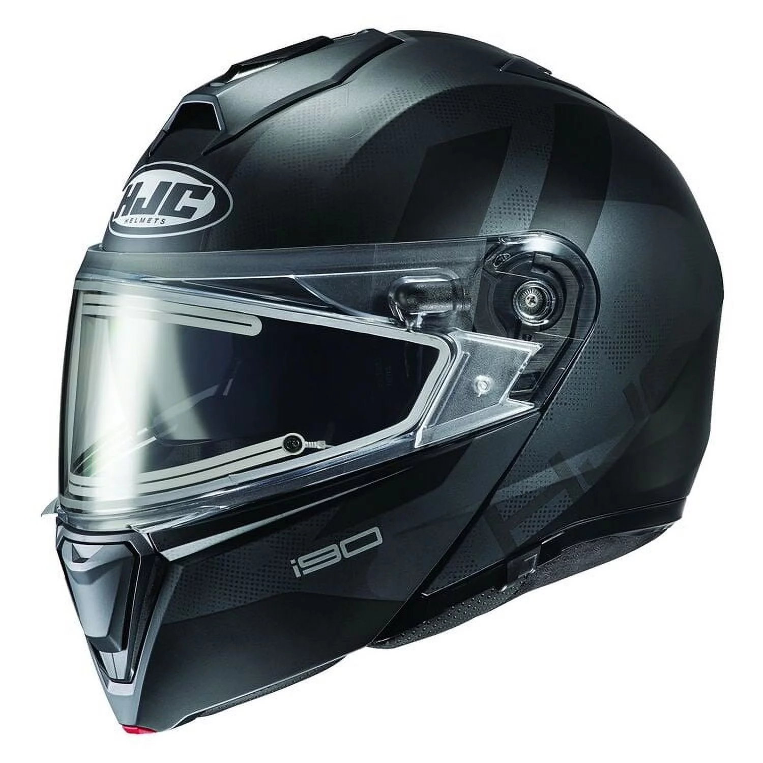 HJC i90 Syrex Snow Helmet with Electric Shield (XX-Large, Semi-Flat Black (MC-5SF))