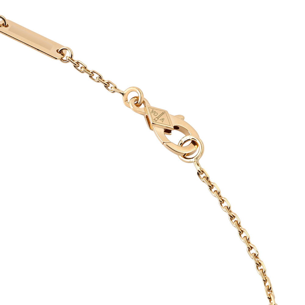 Van Cleef & Arpels Perlet Necklace 18K Yellow Gold Diamond
