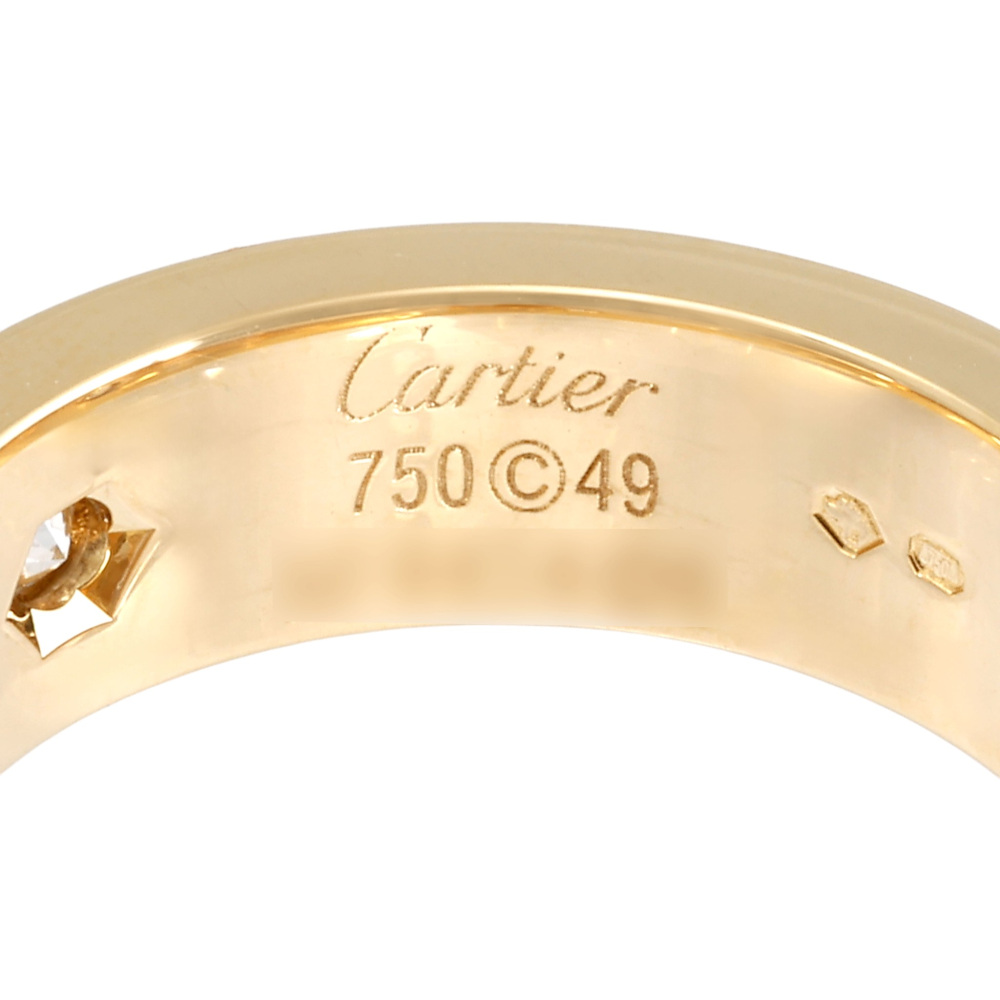 Cartier Love Classic Model Ring 18K Yellow Gold Diamond B4032400